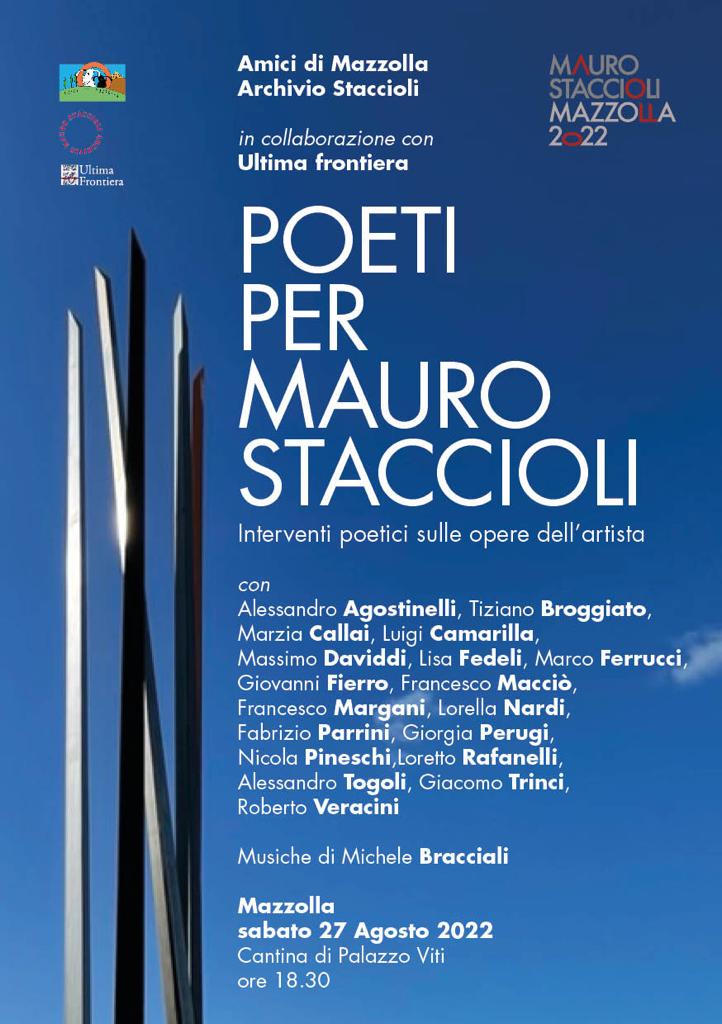 Alessandro Agostinelli - Poesie per Mauro Staccioli